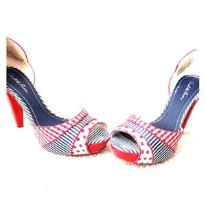 Fun Red White and Blue Sandals